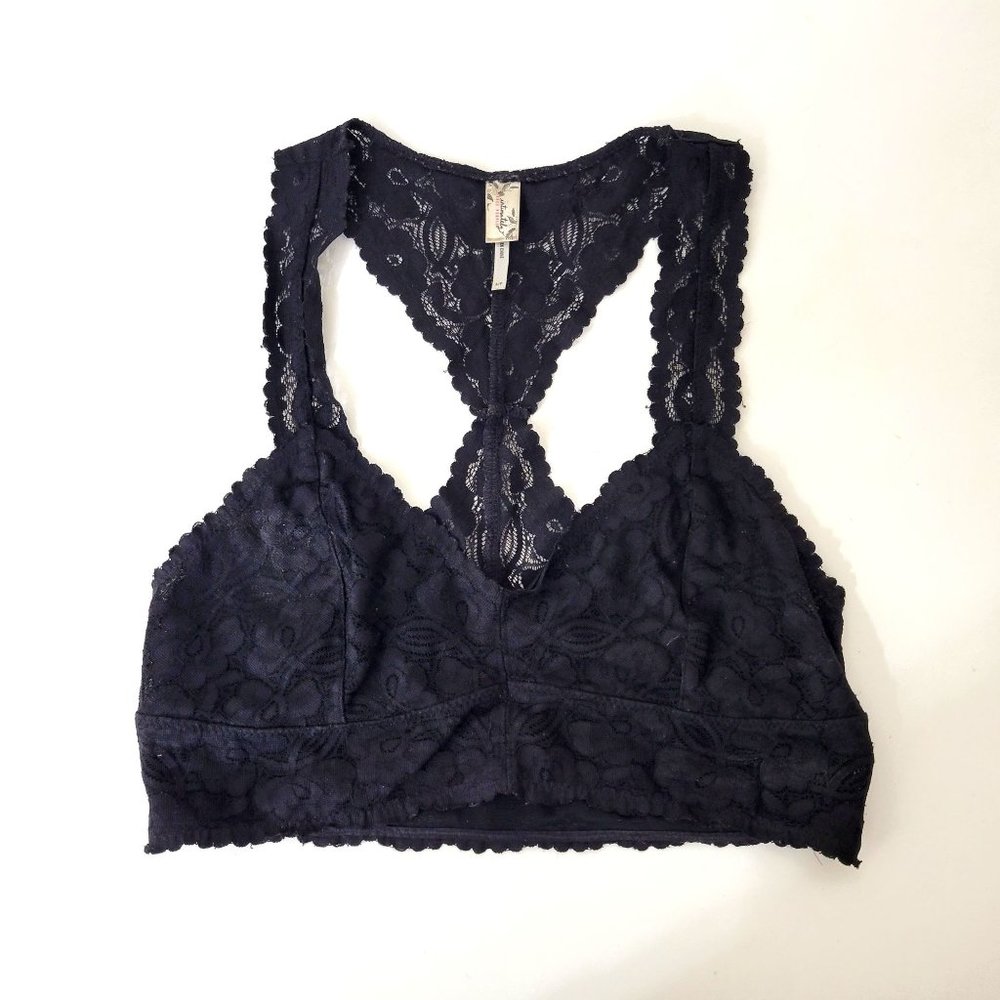 Intimately Free People Black Lace Racerback Bra - Picture 3 of 5
